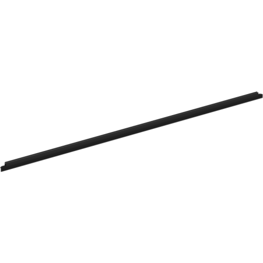 Dansani Match drypliste, lige dør, 18 mm, mat sort