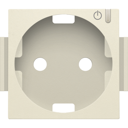 Billede af Afdækning til Smart stikkontakt med sidejord, creme