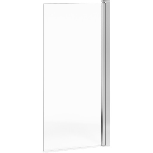 Gustavsberg Square badekarsvæg, 79 cm, klart glas, krom profil