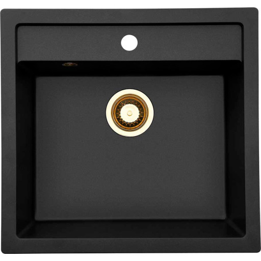 Lavabo Jupiter 60 køkkenvask, 55,6x52,6 cm, sort billede