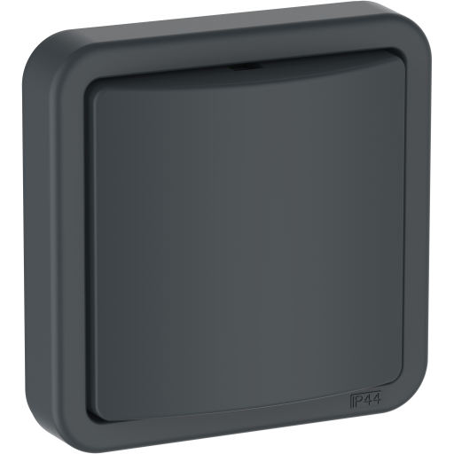 OPUS 74, Blnddksel, 1 modul, antracitgr - Lauritz Knudsen