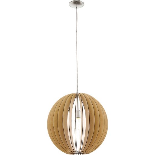 Eglo Cossano pendel, ahorn træ, Ø50 cm