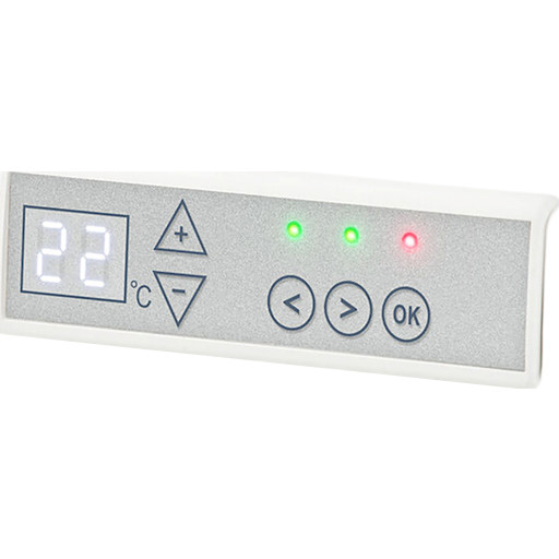 Glamox Digitall termostat til TPA og TLO, 230V, hvit Tekniske installasjoner > Varme