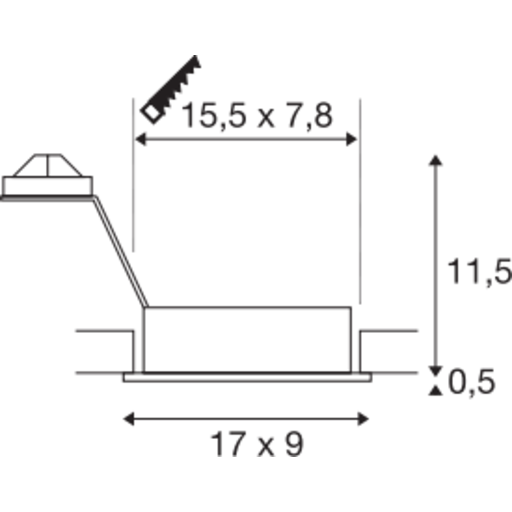 Billede af NEW TRIA II GU10 DOWNLIGHT, RE
