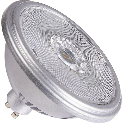 QPAR111 GU10, LED-lyskilde sølv 12,5W 2700K CRI90 30°