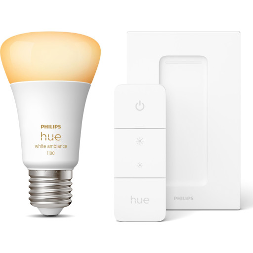 Philips Hue White Ambiance E27 standardlampa, startpaket