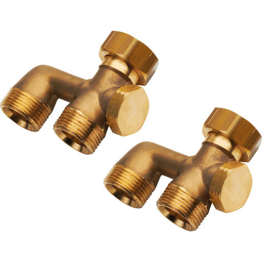 Roth Duo 3/4" gulvvarme fordelerør, 2 kredse billede