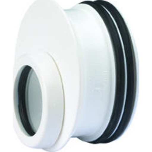 Wavin Wafix reduktion til rørspids, Ø75x50 mm, plast, hvid