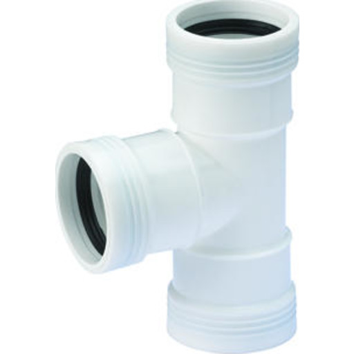 Wavin Wafix grenrør, 88,5°, Ø40 mm, plast, hvid