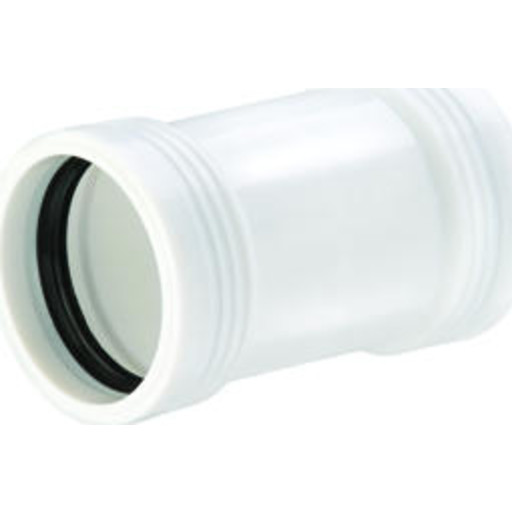 Wavin Wafix dobbeltmuffe, Ø40mm, plast, hvid