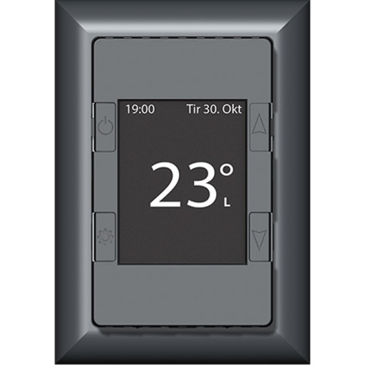 Mtouch One termostat elgulvvarme, lysegrå billede