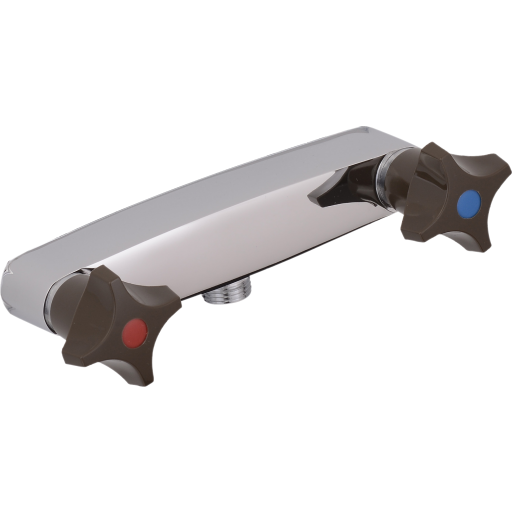 FM Mattsson duschblandare, krom/svart