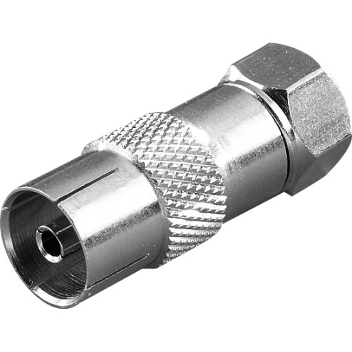 Vivanco f-stik til hun-stik adapter billede