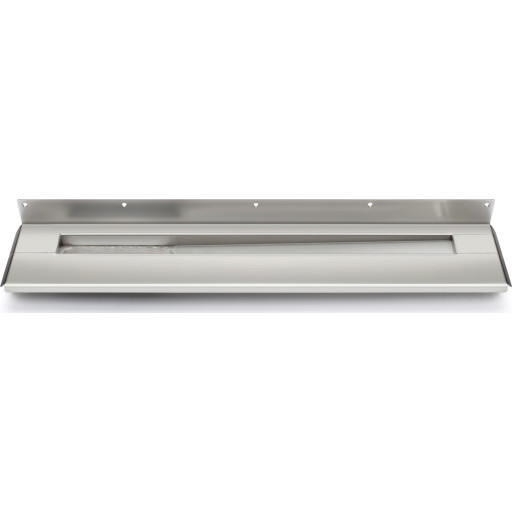 Unidrain 1004 afløbsarmatur, 700 mm, mod bagvæg og sideafløb, venstre billede