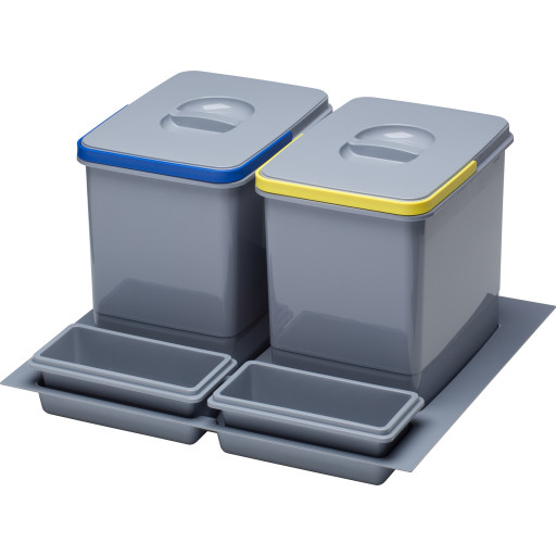 Intra Practiko 600/2 affaldssystem, 24 liter, grå billede