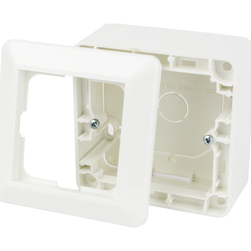 DEVI Underlag til DEVIreg 550, 53x & Touch 84x84mm - Hvid