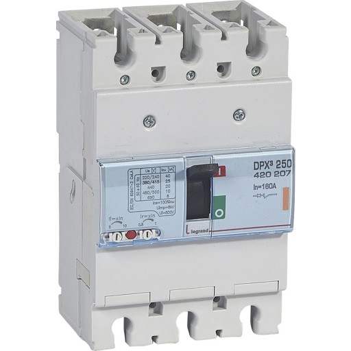 DPX3 250 effektbryter termomagnetisk 160A 3P 25kA
