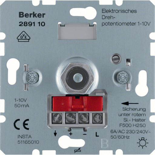 Berker roterende potensiometer 1-10V Backuptype - El