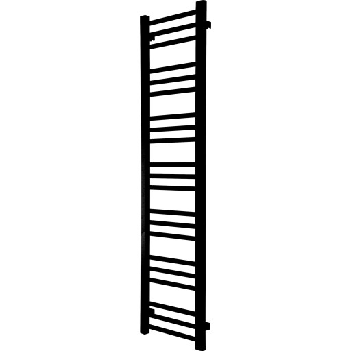 TVS Kosmo håndklædetørrer, kombi, 36x140 cm, sort billede