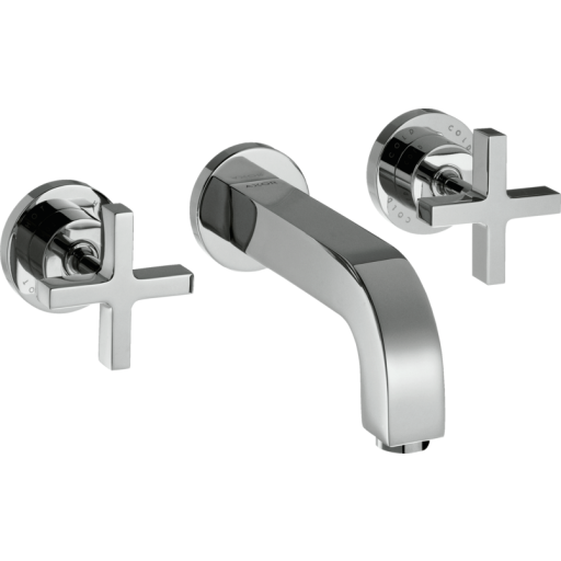 Hansgrohe AXOR Citterio 3-huls håndvaskarmatur til vægmontering, 222 mm tud
