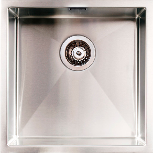 Intra Baltic 400F diskbänk, 44x44 cm, rostfritt stål