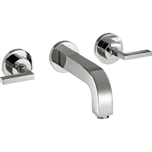 Hansgrohe AXOR Citterio 3-huls håndvaskarmatur til vægmontering, 222 mm tud