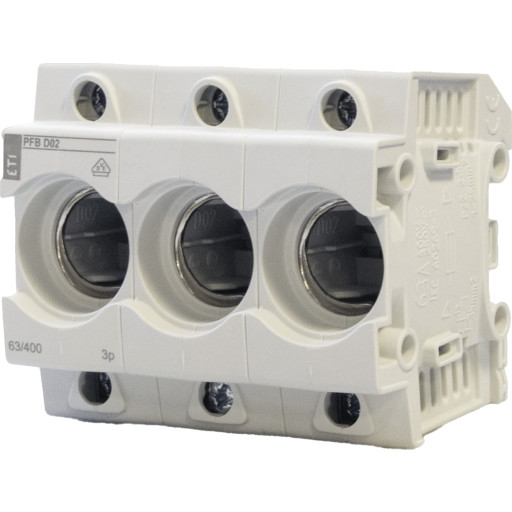 ETI sikringselement D02 3P, 63A billede