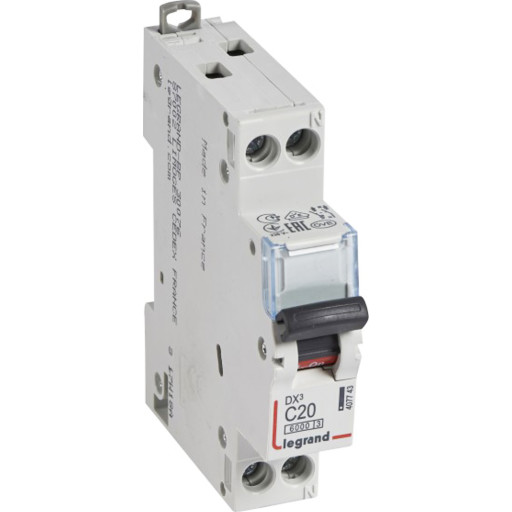 Legrand DX3 automatsikring kl. C, 1P, 20A billede