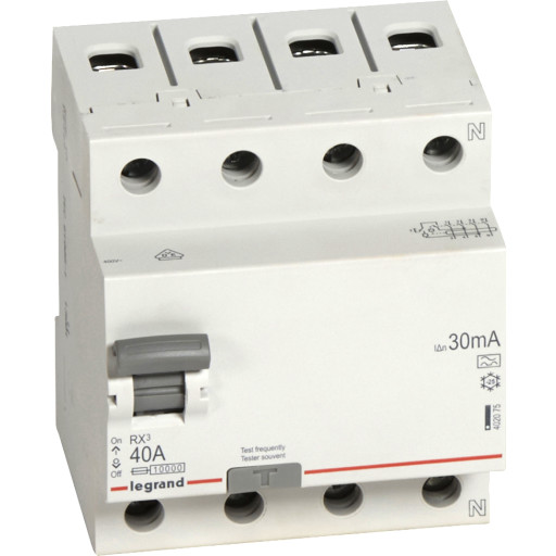 Legrand RX3 HPFI relæ A, 4P, 40A billede