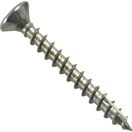 NKT Elforzinket spunskrue, med undersænket hoved, 5,0x40 mm, 200 stk billede