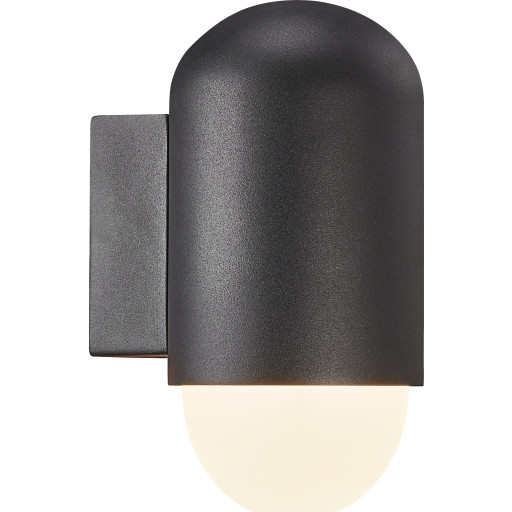 Nordlux Heka udendørs væglampe, sort billede