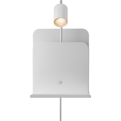 Nordlux Roomi vägglampa med USB, vit