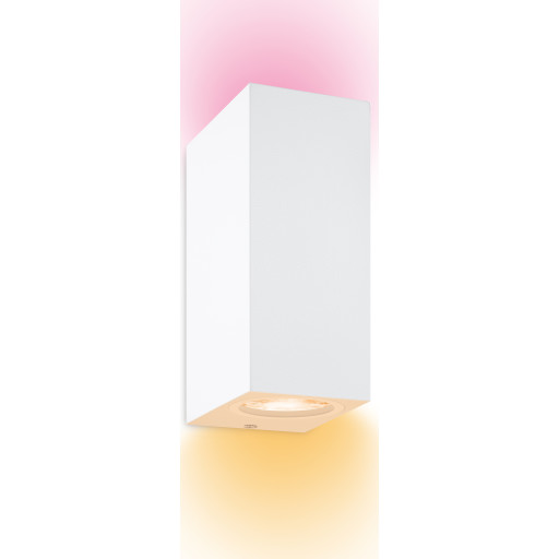 Wiz Up & Down vägglampa, färgförändring + vit, vit