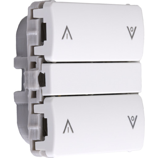 Smartkontakten Zigbee batteritryk til LK Fuga, op/ned, hvid