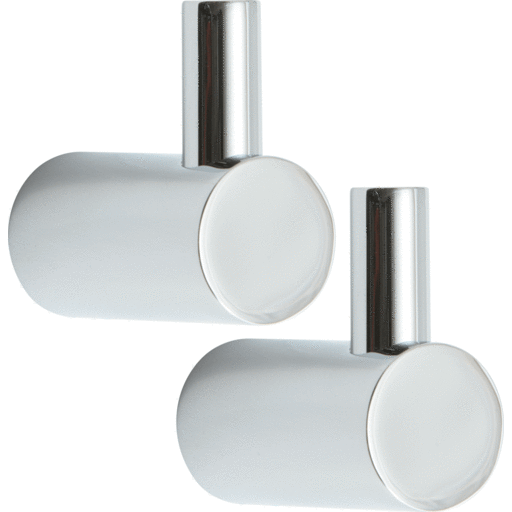 Lavabo Luna håndklædekrog mellem 2 stk krom