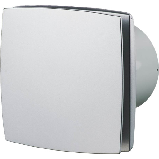 Duka EL 700Q Badventilator Ø100 mm Børstet Stål, Tidløst Design, Lavt Lydniveau 26 dB