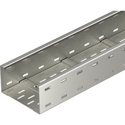 6 Meter Kabelbakke 110x300 Perforeret Bund Med Vulst Wksg 130 A2 Fra Obo