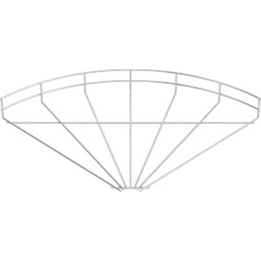 Gitterbrettbøy 90° 55×400 GRB 90 540 G Elektrogalvanisert