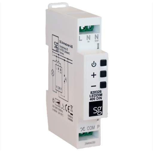 SG Armaturen - Lysdæmper Leddim 400 Din, 2-polet, 3-400VA