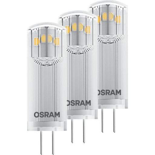 OSRAM BASE PIN - LED-lyspære - form: T14 - klar finish - G4 - 1.8 W (tilsvarende 20 W) - klasse F - varmt hvidt lys - 2700 K