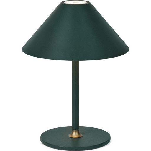 Halo Design Hygge uppladningsbar bordslampa, H20 cm, mörkgrön