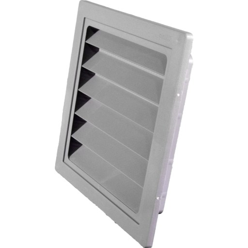 Duka jalousirist type 63.3 - PVC, Grå, 150X150 mm, Passer til murgennnemføring type 202