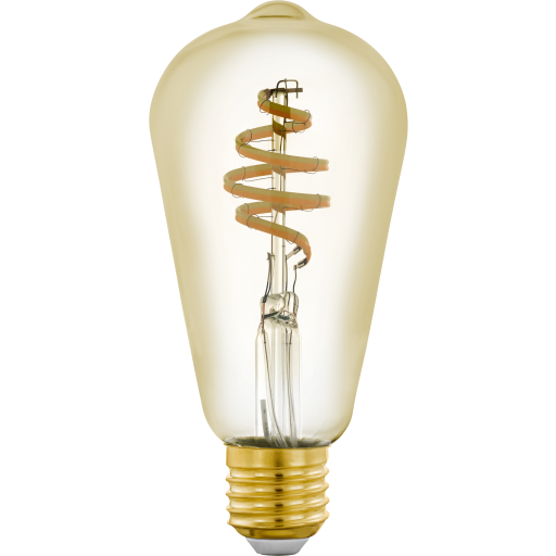 Eglo - St64 - E27 Led Pære - Spiral Amber - Dæmpbar - Tw Zigbee Bt