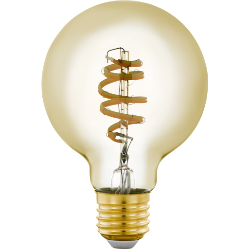 Eglo - G80 - E27 Led Pære - Spiral Amber - Dæmpbar - Tw Zigbee Bt