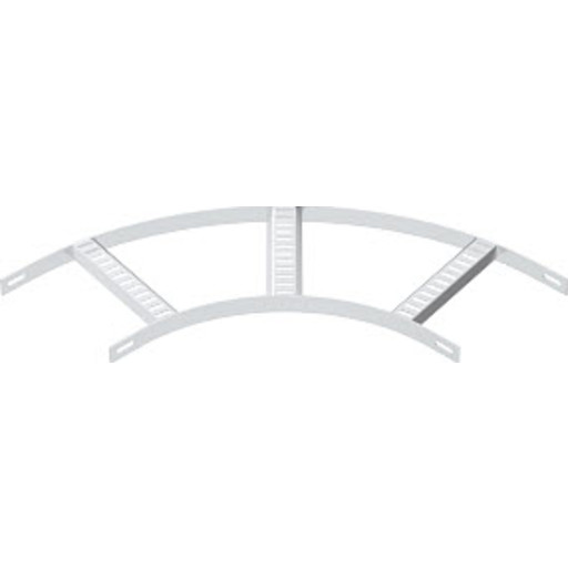 Bøy 90° B206mm med trapessteg SLB 90 42 200ALU Beiset