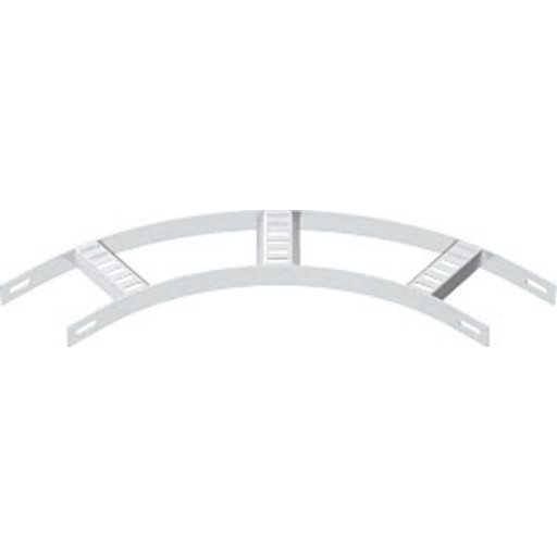 Bøy 90° B106mm med trapessteg SLB 90 42 100ALU Beiset