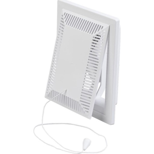 Duka klapventil type 112 - PVC, Hvid, 100X150 mm, Med konstant grundventilation