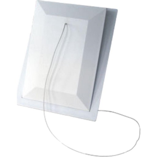 Duka klapventil 100x150 mm lukket model, hvid, type 110