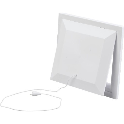 Duka klapventil type 111 - PVC, Hvid, 150X150 mm, Uden konstant grundventilation