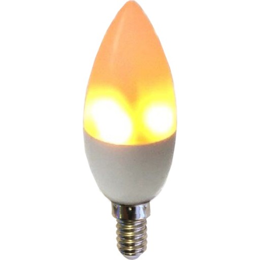 Firelamp flamme E14/27 kertepære
